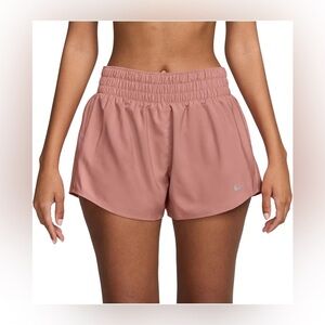 Nike Women's Dri-Fit Dusty Pink Athletic Shorts